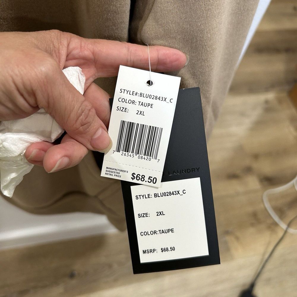 NEW!!! Brooklyn Laundry Size‎ 2XL Men's Pullover Sweater brown Color - Picture 3 of 10